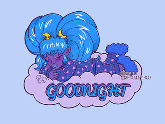 Chibi Sleepy Drow Nighte