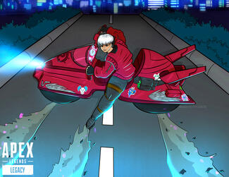 Valkyrie Bike Slide Illustration